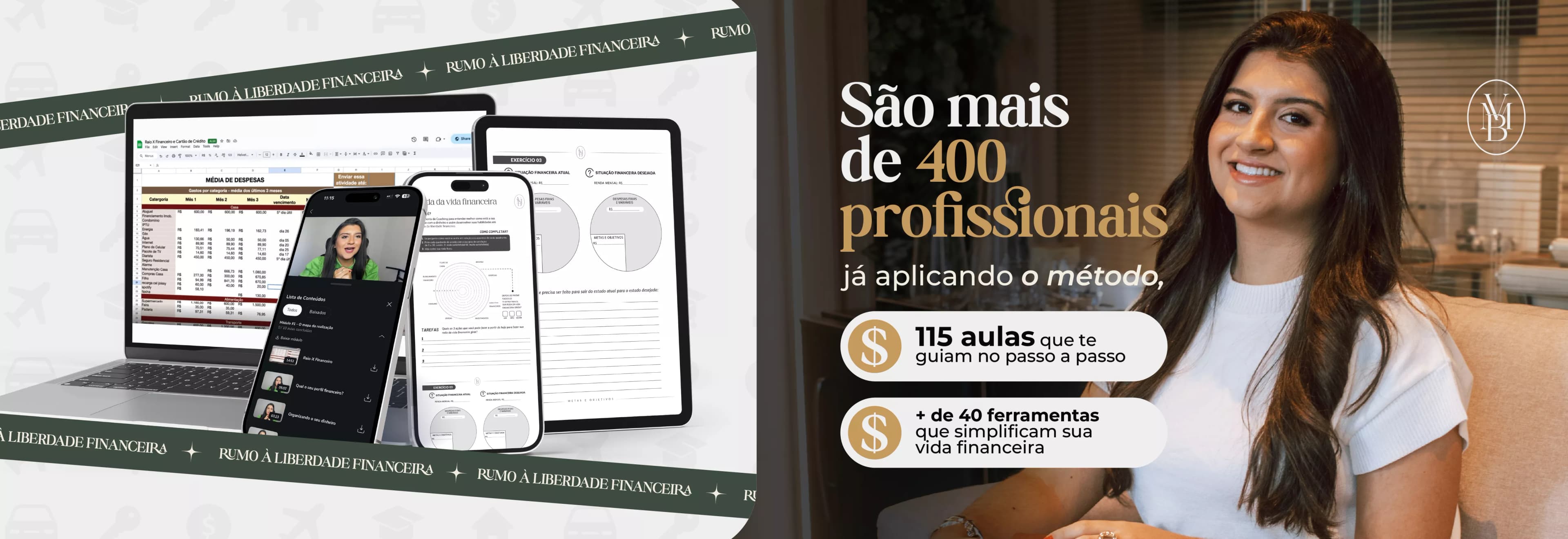 Vitória Villas Boas, mentora da Mentoria Financeira MVB